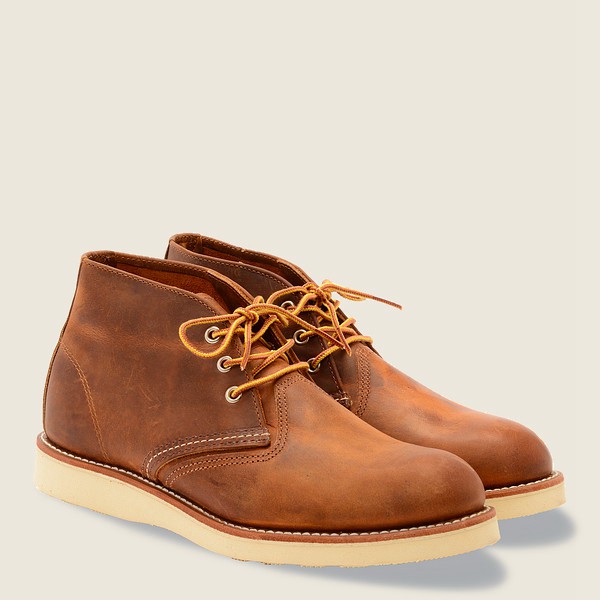 Chaussures Red Wing Heritage - Work - Chukkar Rough & Tough Cuir - Marron - Homme 743CWATLV